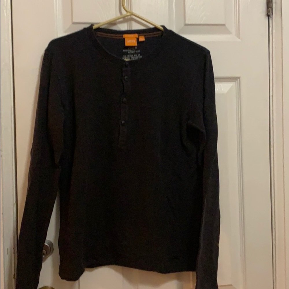 Hugo Boss orange label Henley button long sleeve